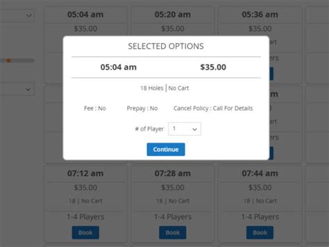 Golf Tee Time Management Feature Acid Point Of Sale