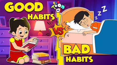 Good Habits Vs Bad Habits Animated Stories English Cartoon Moral