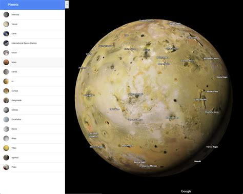 Google Maps Now Lets You Explore Your Local Planets And Moons