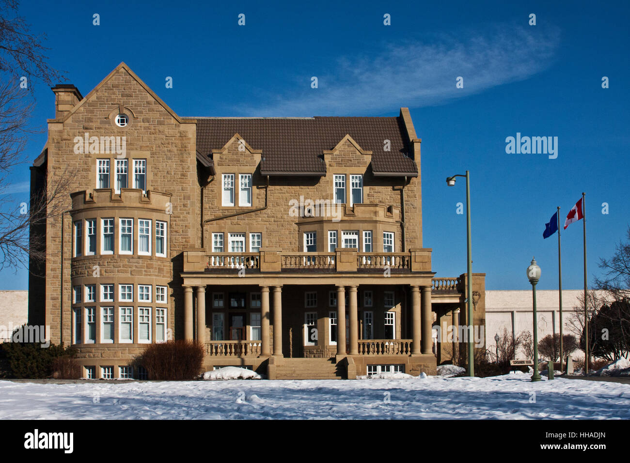 Government House Edmonton Alberta Canada Winter Stock Photo Alamy