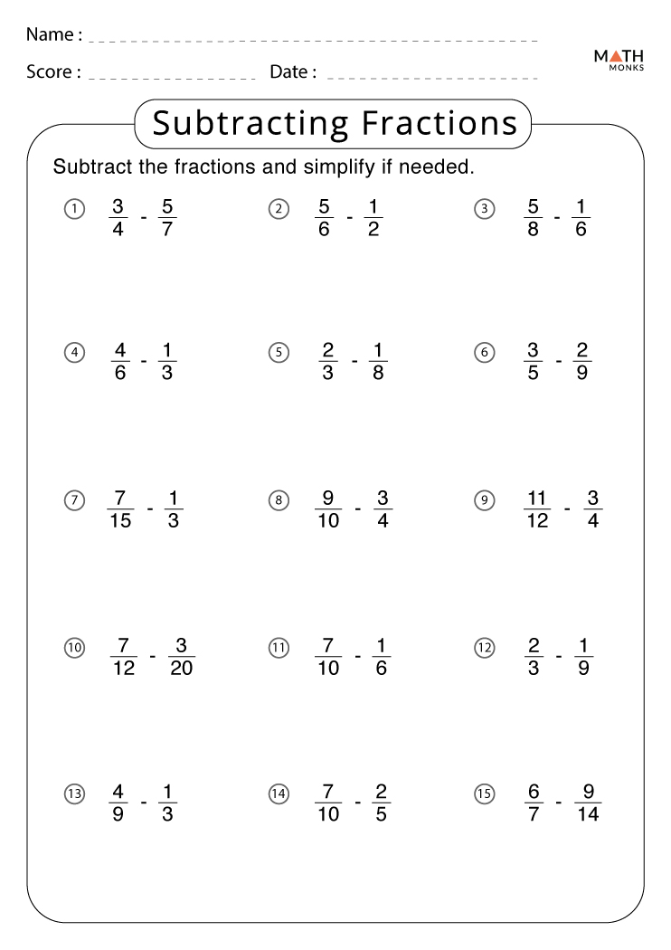 Grade 9 Math Fractions