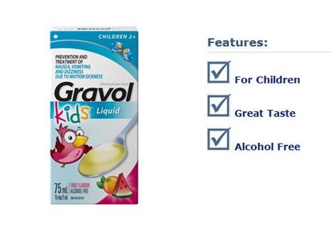 Gravol Alcohol Free Alcohol Fruit Flavored