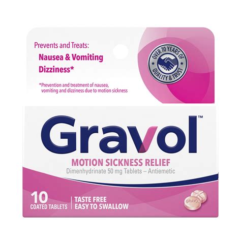 Gravol: Soothes Motion Sickness