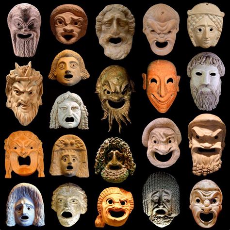 Greek Theater Mask Theatre Masks Greek Art Ancient Greek Theatre