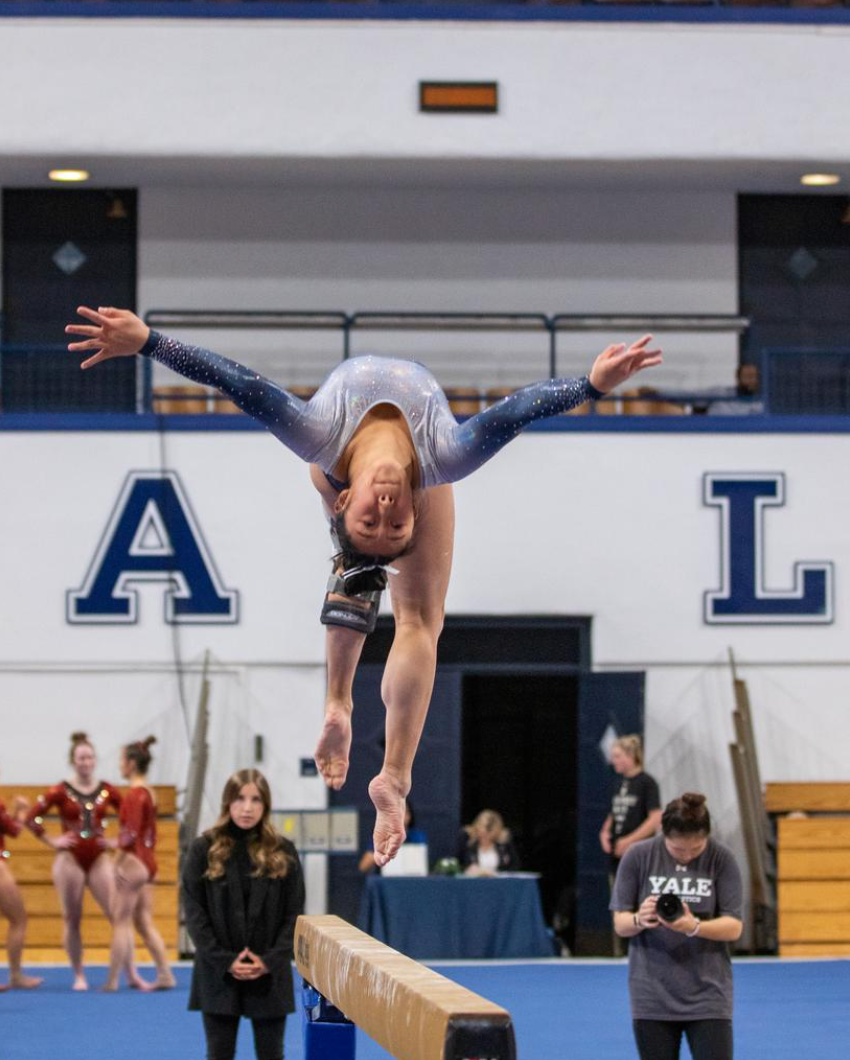 Gymnastics Gymnasts Power Into The Season With Win At Brown Yale