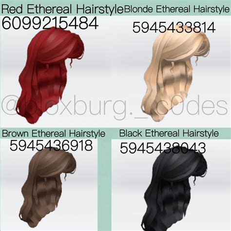 Hair Roblox Codes