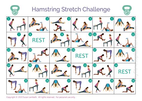 Hamstring Stretches Chart