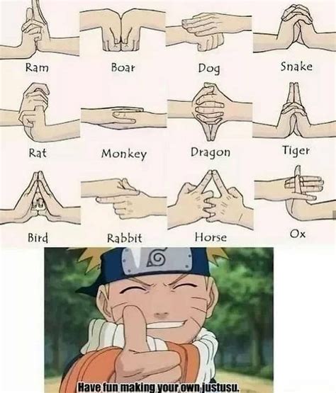 Hand Signs Naruto Jutsu