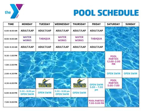 Hardisty Pool Schedule