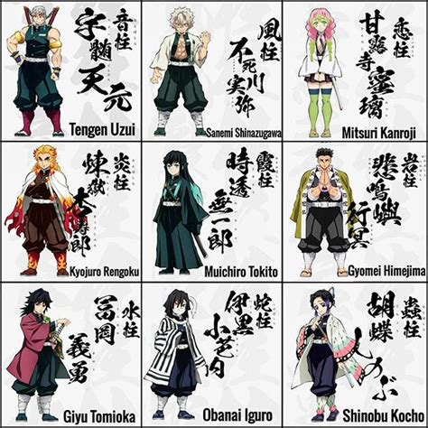 Hashira Names Revealed: Complete List