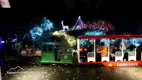 Hd Bright Nights In Stanley Park Christmas Train Youtube