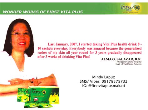 Health Testimonials First Vita Plus