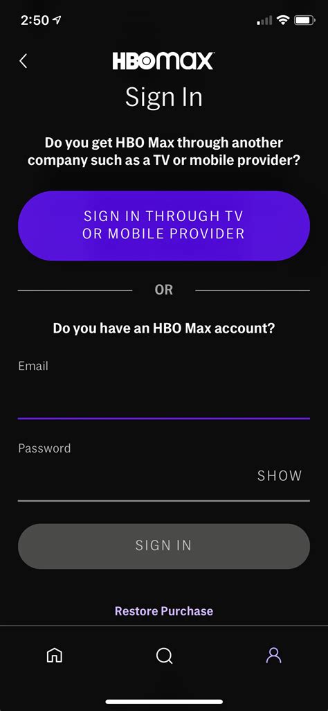 Help Max Sign In