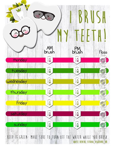 Here S Is Our I Brush My Teeth Chart To Motivate Kids To Brush And