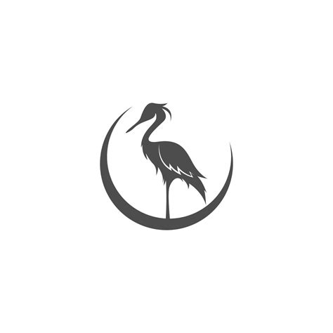 Heron Logo Icon Illustration 11883833 Vector Art At Vecteezy