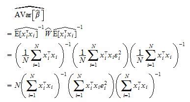 Heteroskedasticity Robust Variance Estimator