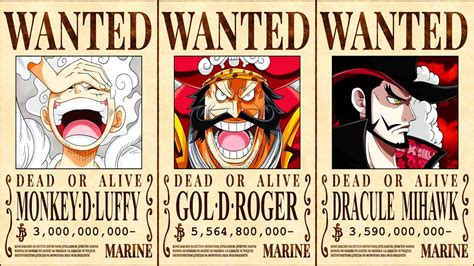 Highest Bounties In One Piece All Characters Youtube