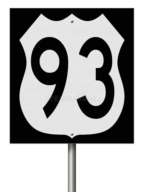 Highway Sign For Route 93 Stock Illustration Illustration Of Truck