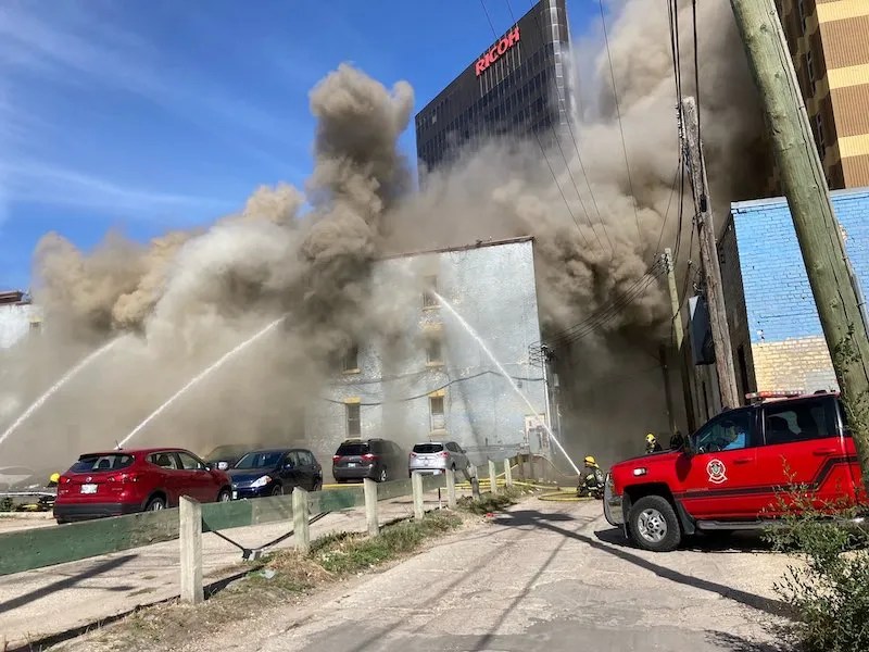 Historic Windsor Hotel Destroyed By Fire In Winnipeg Chrisd Ca