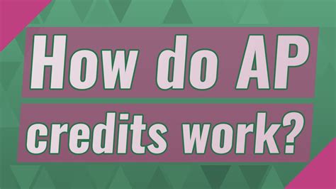 How Do Ap Credits Work Youtube