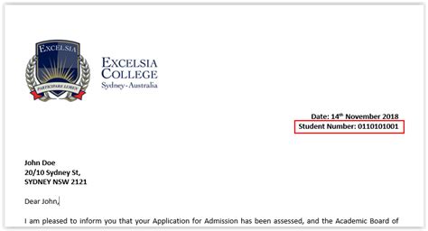 How Do I Find My Student Number Excelsia College Help Centre