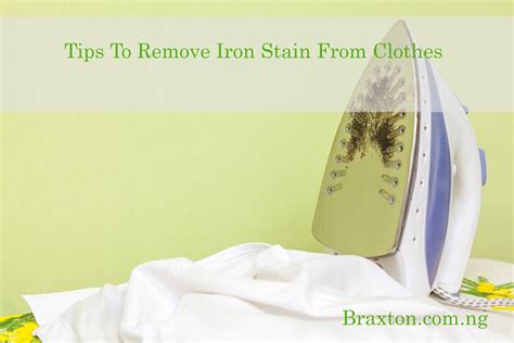 How Do You Remove Iron Stains From Clothes