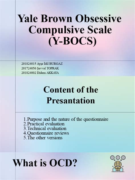 How Does Yale Brown Scale Help? Accurate Diagnosis