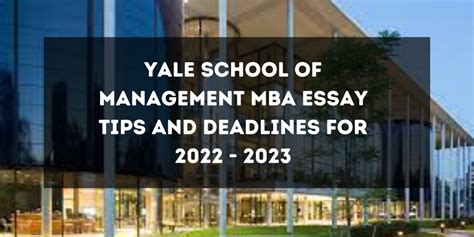 How Long Before Yale Mba Deadline? Submit On Time