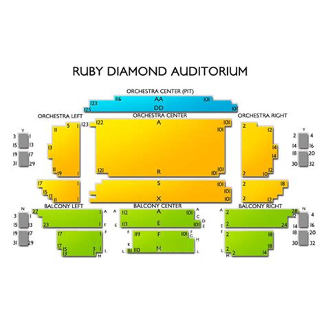 How Tall Is Ruby Diamond? Seating Chart Info