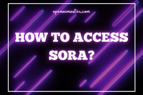 How To Access Sora