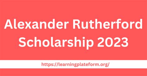 How To Apply For Alexander Rutherford Scholarship? Easy Steps