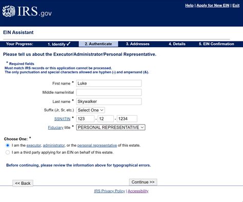 How To Apply For An Estate Ein Or Tin Online 9 Step Guide