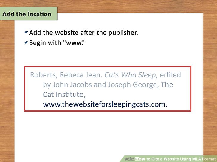 How To Cite A Website Using Mla Format 15 Steps With Pictures