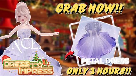 How To Claim Exclusive Petal Dress In Dress To Impress Winters Update