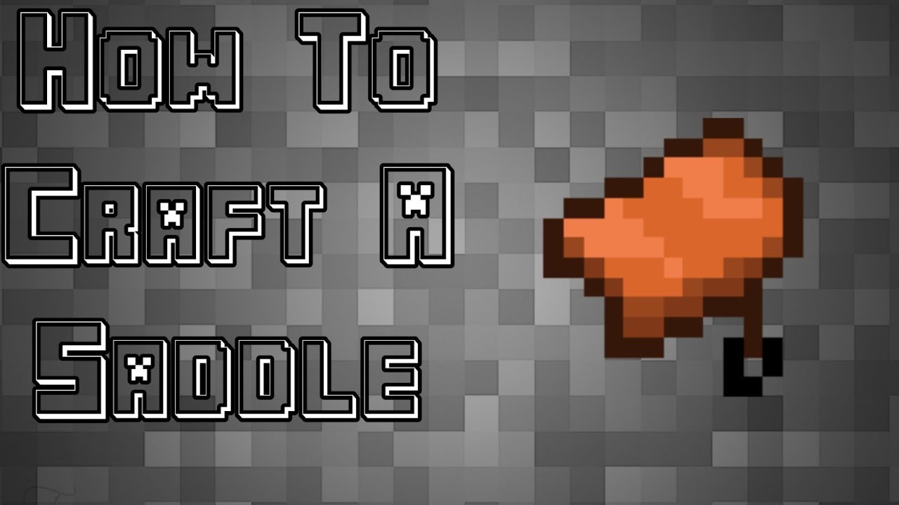 How To Craft A Saddle In Minecraft Youtube