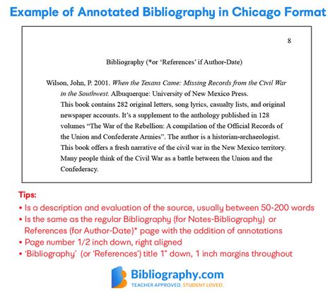 How To Create A Chicago Style Bibliography Format Examples