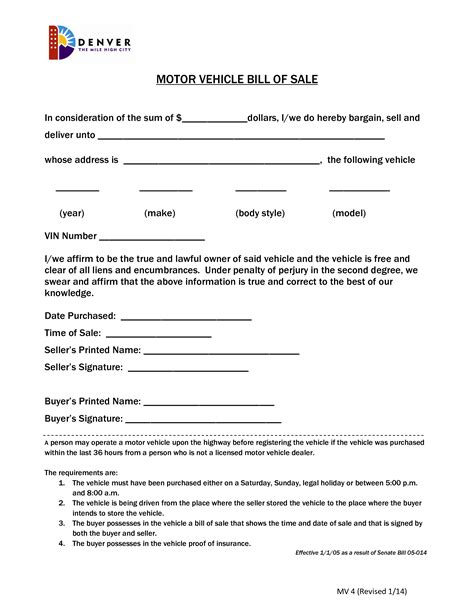 How To Create Auto Bill Of Sale? Printable Template