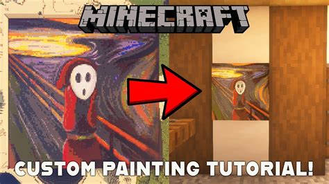 How To Create Custom Paintings In Minecraft Tutorial Youtube