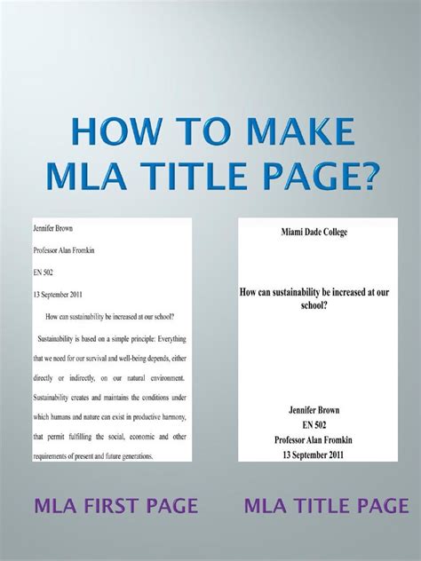 How To Create Mla Title Page? Stepbystep Solution