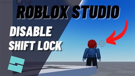 How To Disable Shift Lock In Roblox Studio Youtube