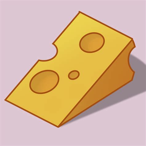 How To Draw A Cheese Easy Cheese Drawing Cheese Cartoon Drawings