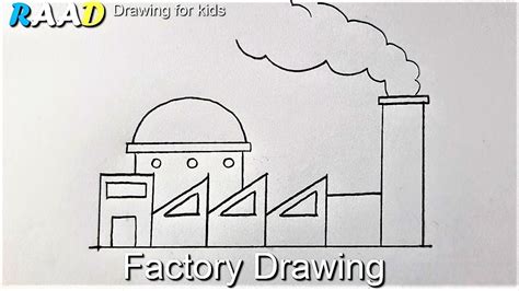 How To Draw A Factory Easy Factory Drawing With Pencil For