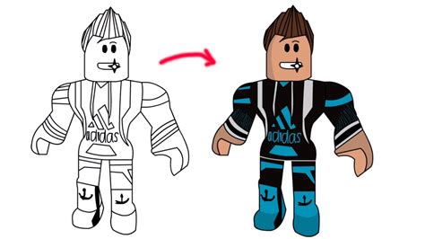 How To Draw Roblox Character