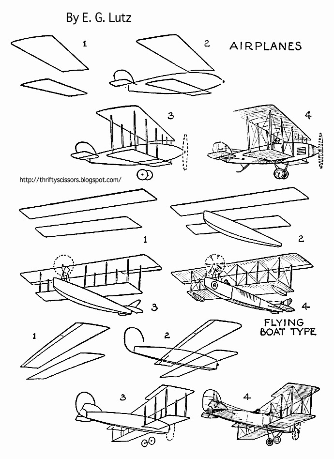 How To Draw Simple 1920 Airplanes Hardwarehon