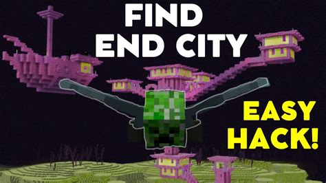 How To Find The End City In Minecraft Youtube