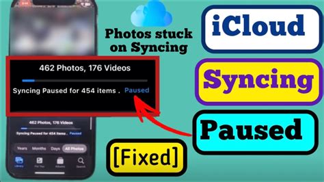 How To Fix Icloud Syncing Paused On Iphone Icloud Stuck On Sync