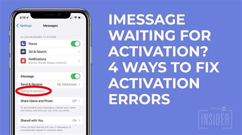 How To Fix Imessage Activation Errors