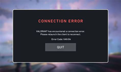 How To Fix The Van 84 Error In Valorant Beebom