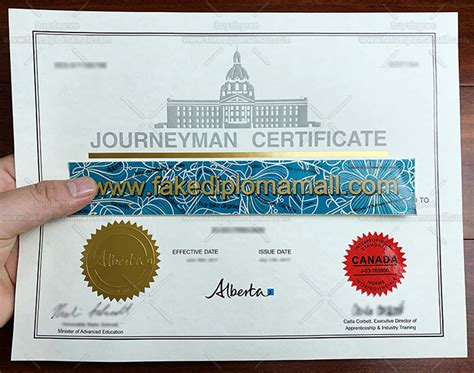 How To Get Alberta Journeyman Fake Certificate Best Site To Get Fake