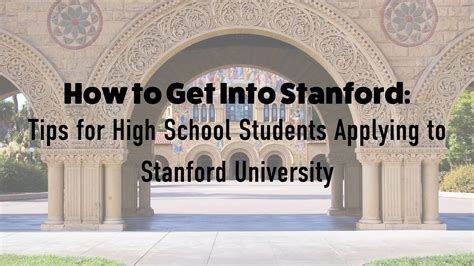 How To Get Into Stanford Guaranteed